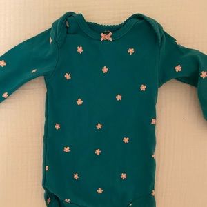 Carter’s Bodysuit - Turquoise Polka Dot